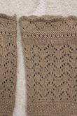 Pointelle Knit Slouch Socks Camel